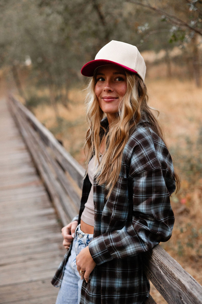Brown Oversized Plaid Flannel
