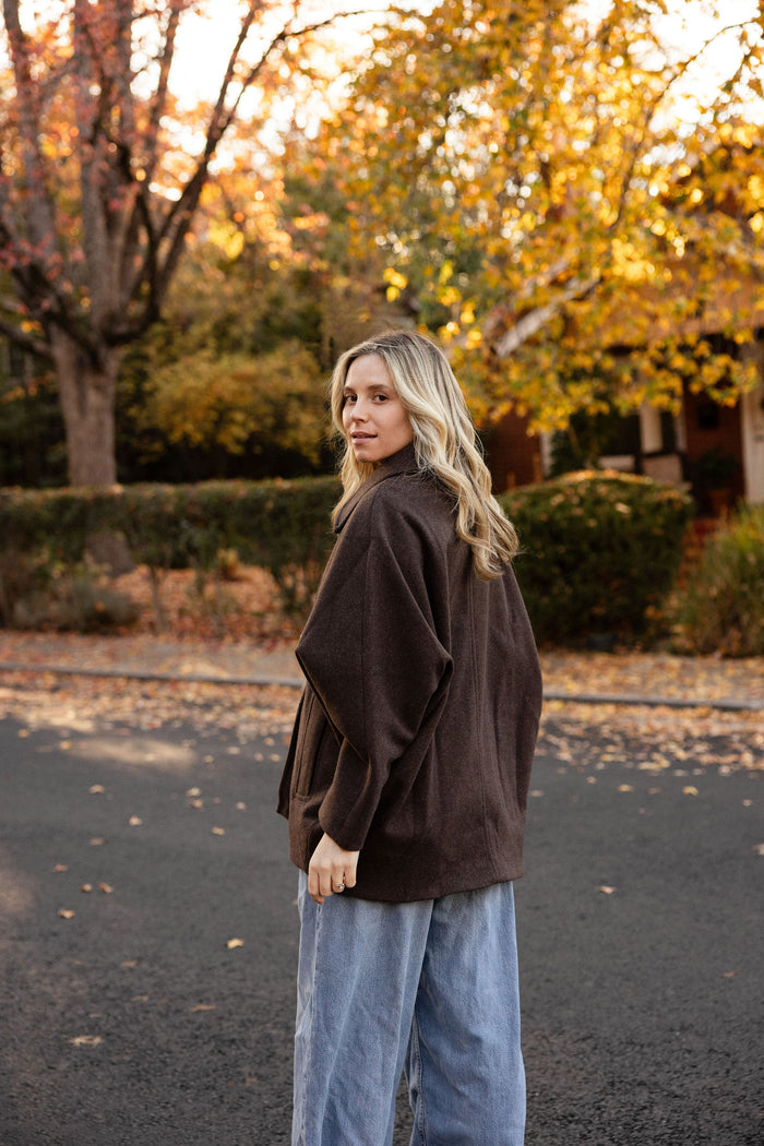 Brown Oversized Dad Jacket