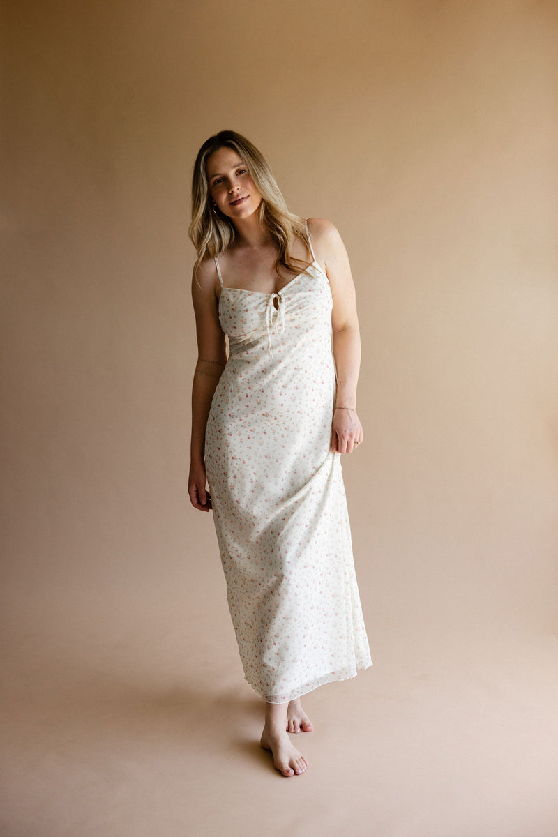 Yellow Floral Maxi Dress
