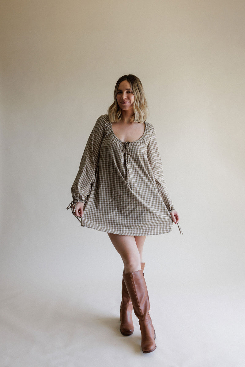 Kara Plaid Mini Dress