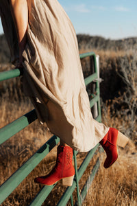 Vintage Red Western Boots