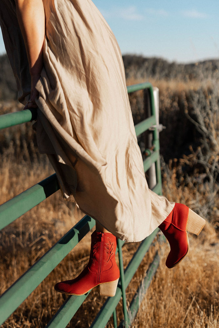 Vintage Red Western Boots