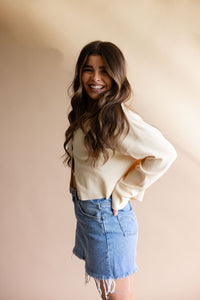 Butter Yellow Sweater Cardigan