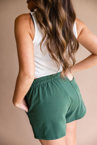 Forest Green Sweat Shorts