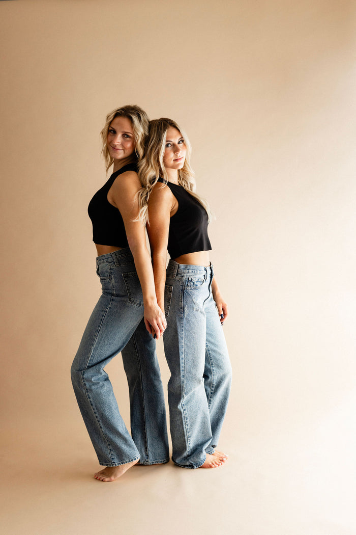 Just Black Denim Relaxed Straight Denim