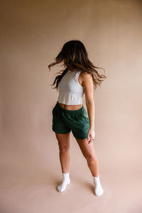 Forest Green Sweat Shorts