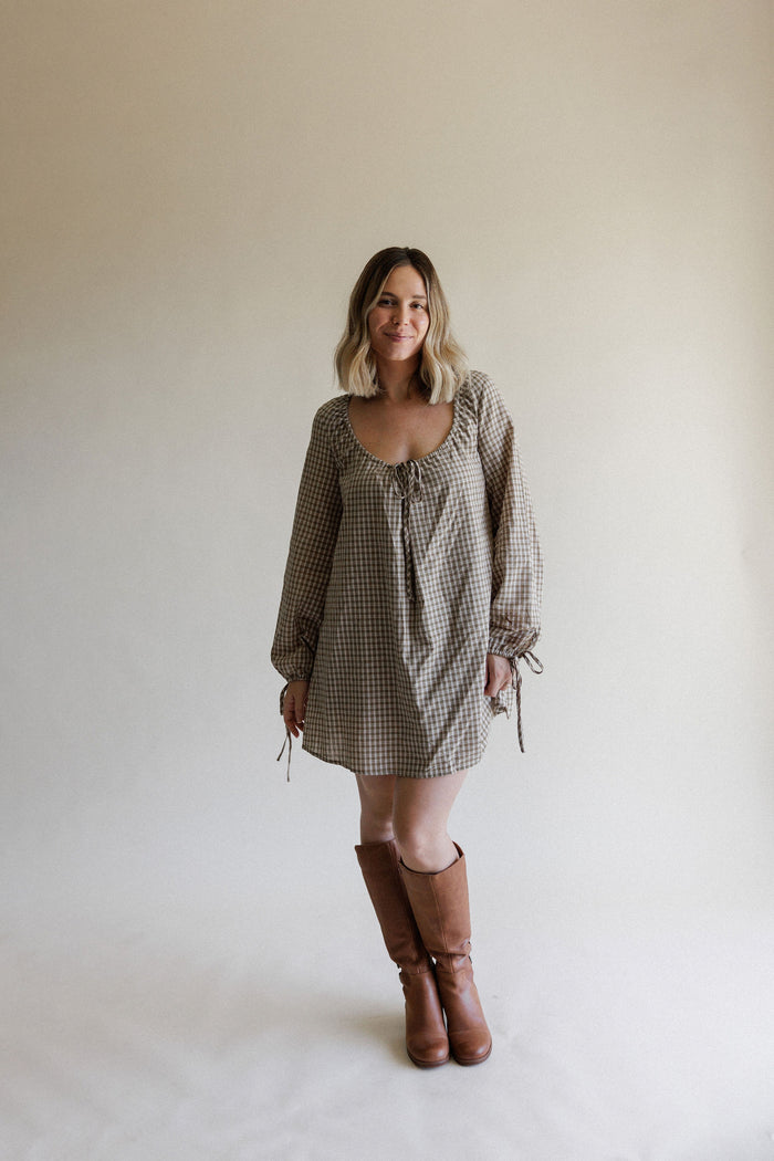 Kara Plaid Mini Dress