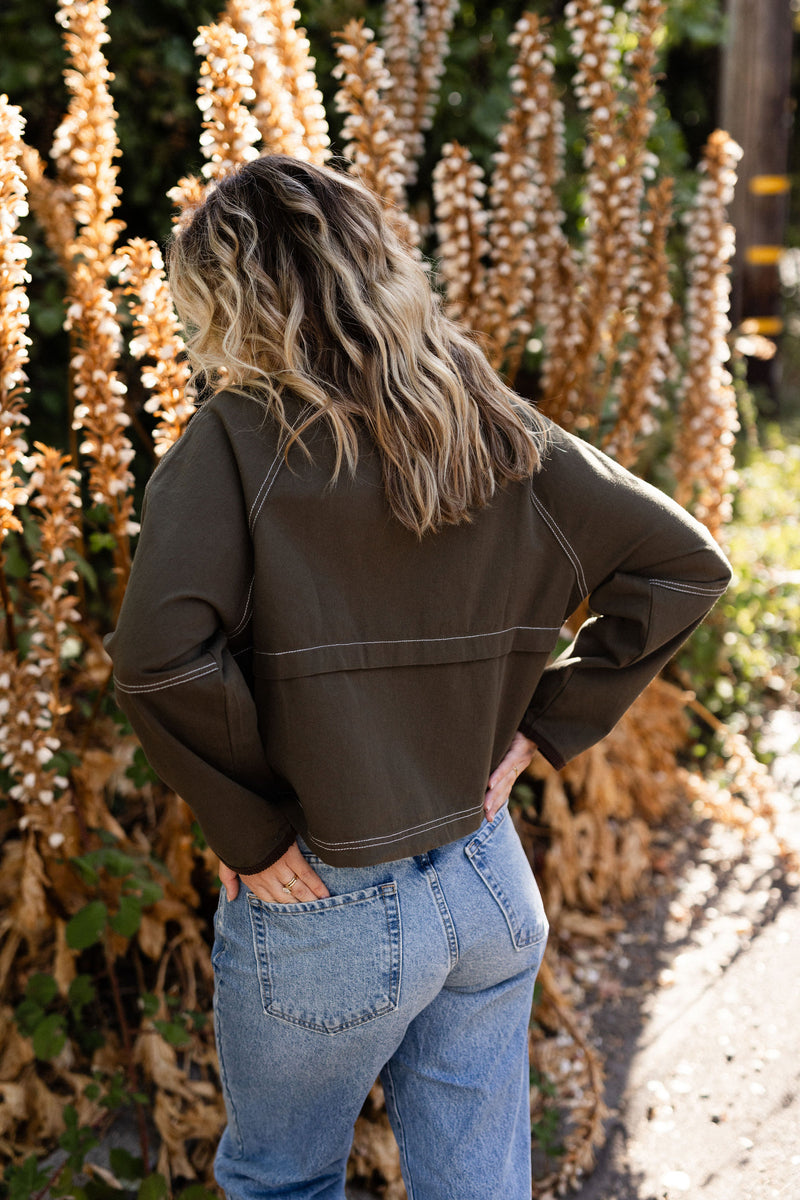 Olive Green Barn Jacket