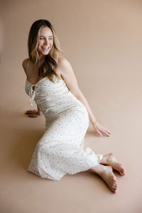 Yellow Floral Maxi Dress