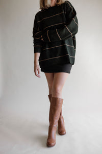 Olive Striped Sweater