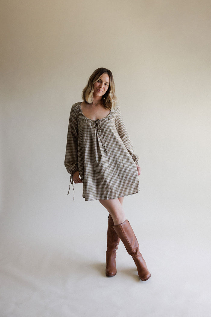 Kara Plaid Mini Dress