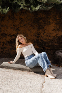 Ivory Off The Shoulder Bodysuit