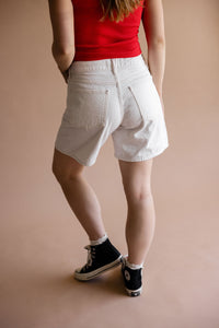 JBD Off White Denim Shorts