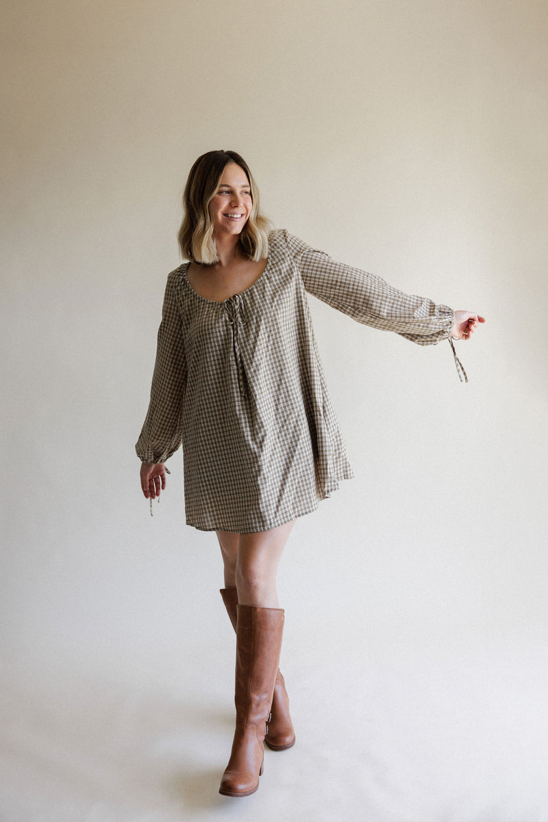Kara Plaid Mini Dress