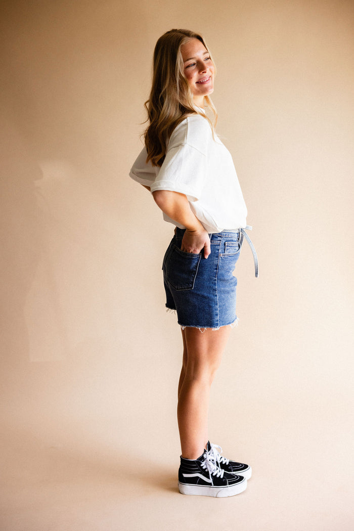 JBD Medium Wash Cut Off Shorts
