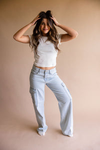JBD Light Wash Cargo Jeans
