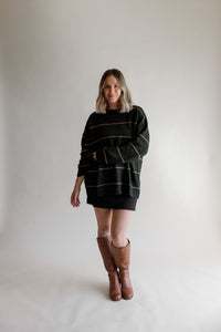 Olive Striped Sweater