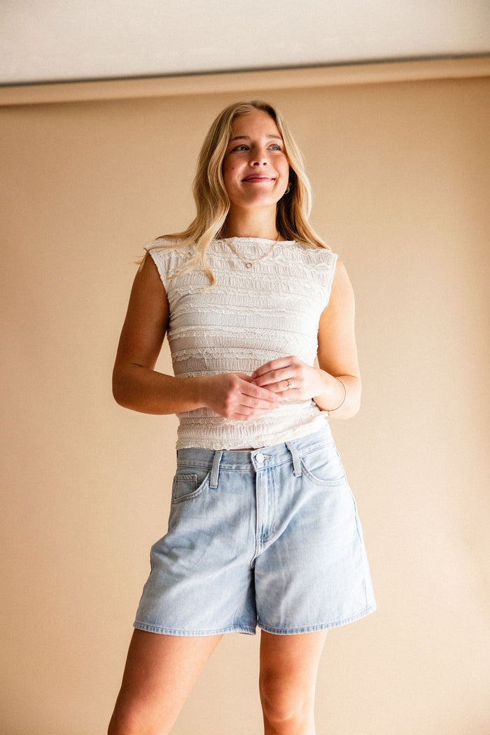 Just Black Denim Light Wash Denim Shorts