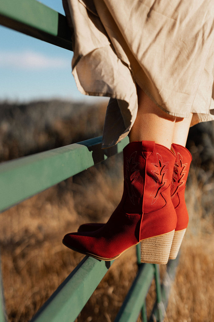 Vintage Red Western Boots