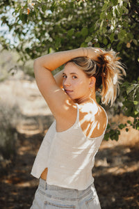 Knit Open Front Sweater Tank
