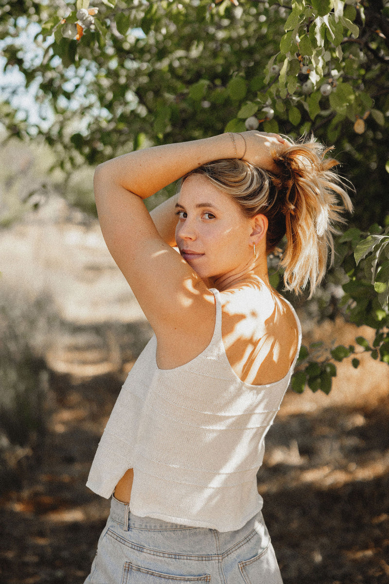 Knit Open Front Sweater Tank