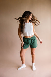 Forest Green Sweat Shorts