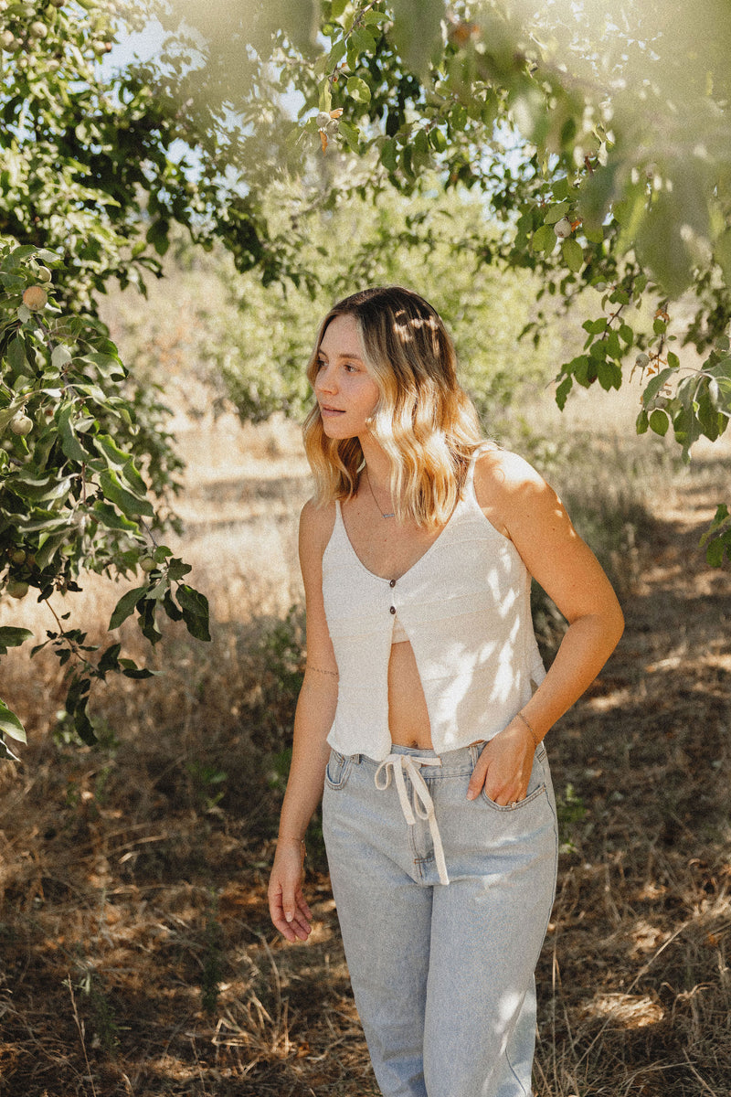 Knit Open Front Sweater Tank
