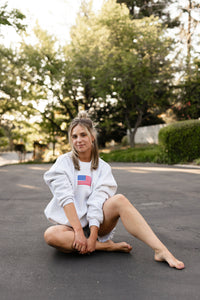 Vintage American Flag Crewneck