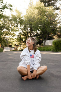 Vintage American Flag Crewneck