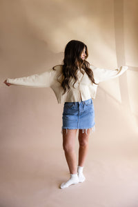 Butter Yellow Sweater Cardigan
