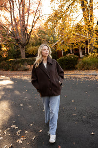 Brown Oversized Dad Jacket