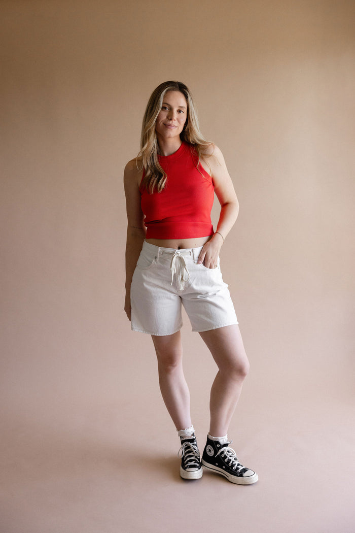 JBD Off White Denim Shorts