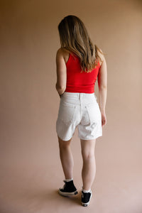 JBD Off White Denim Shorts