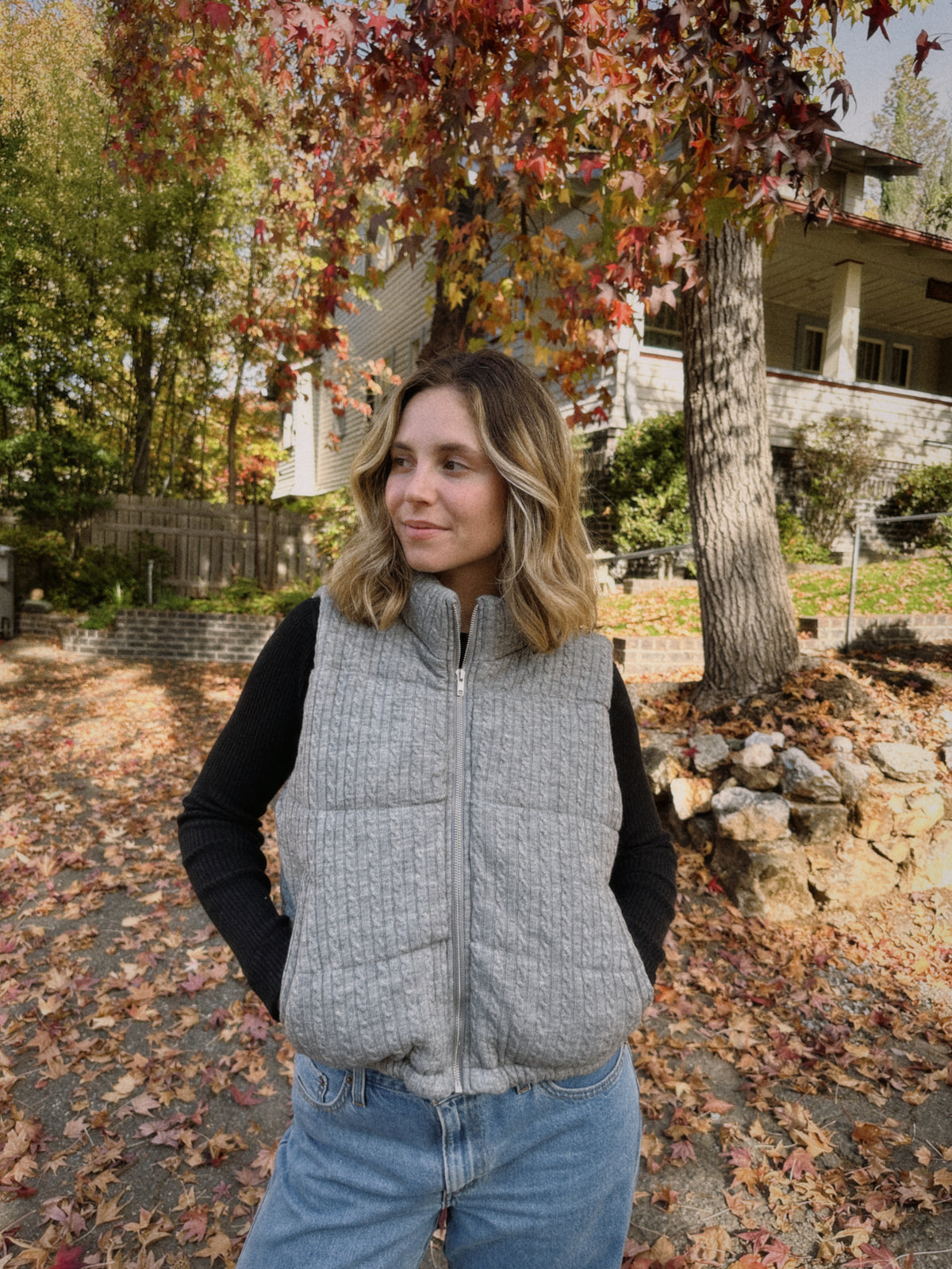 Knit Puffer Vest
