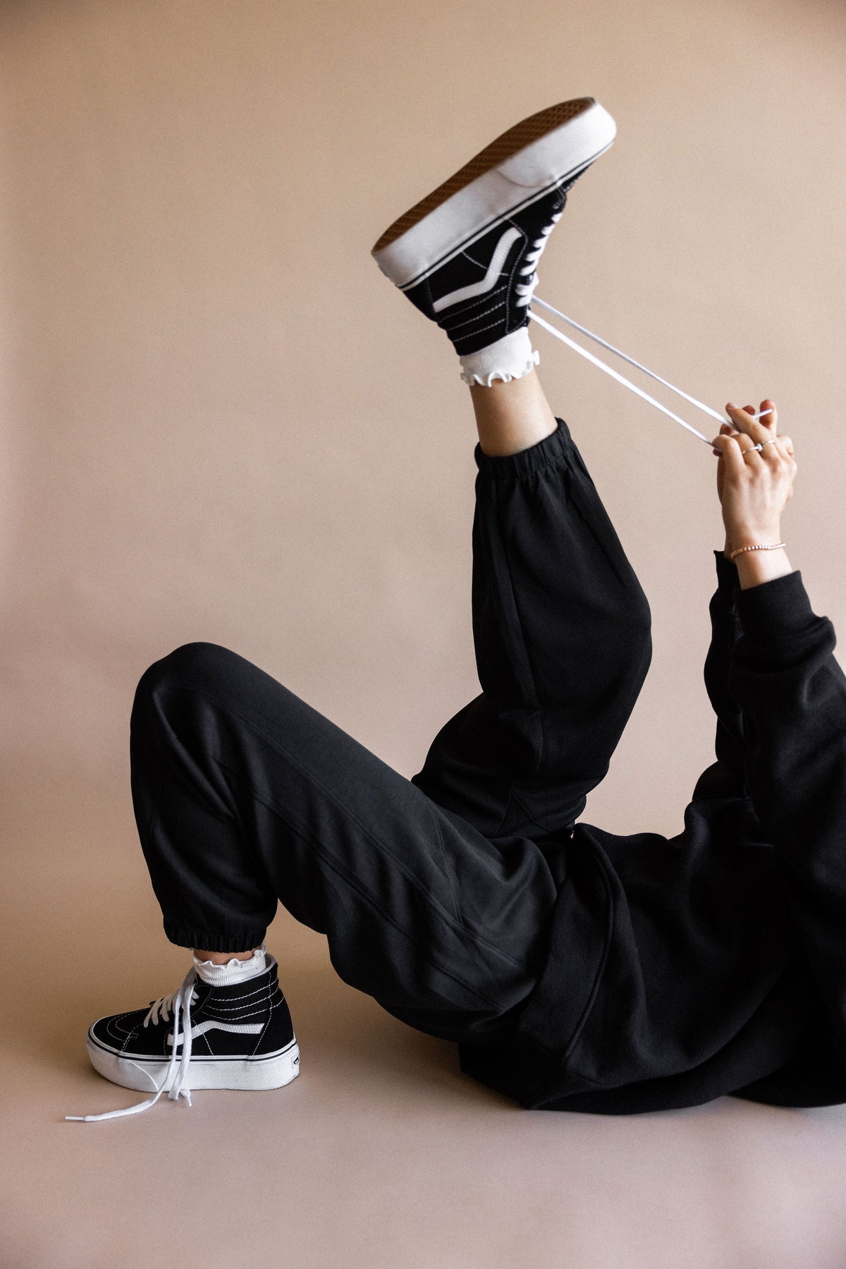 Super Soft Black Scuba Jogger Pants