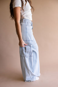 JBD Light Wash Cargo Jeans