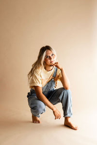 Light Wash Denim Overalls