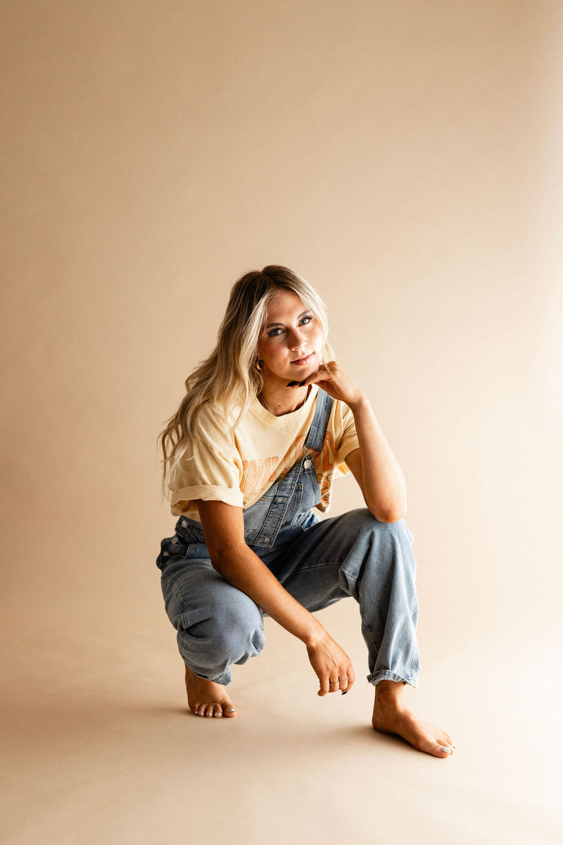 Light Wash Denim Overalls
