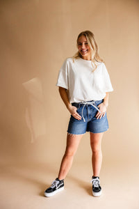 JBD Medium Wash Cut Off Shorts
