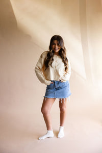 Butter Yellow Sweater Cardigan
