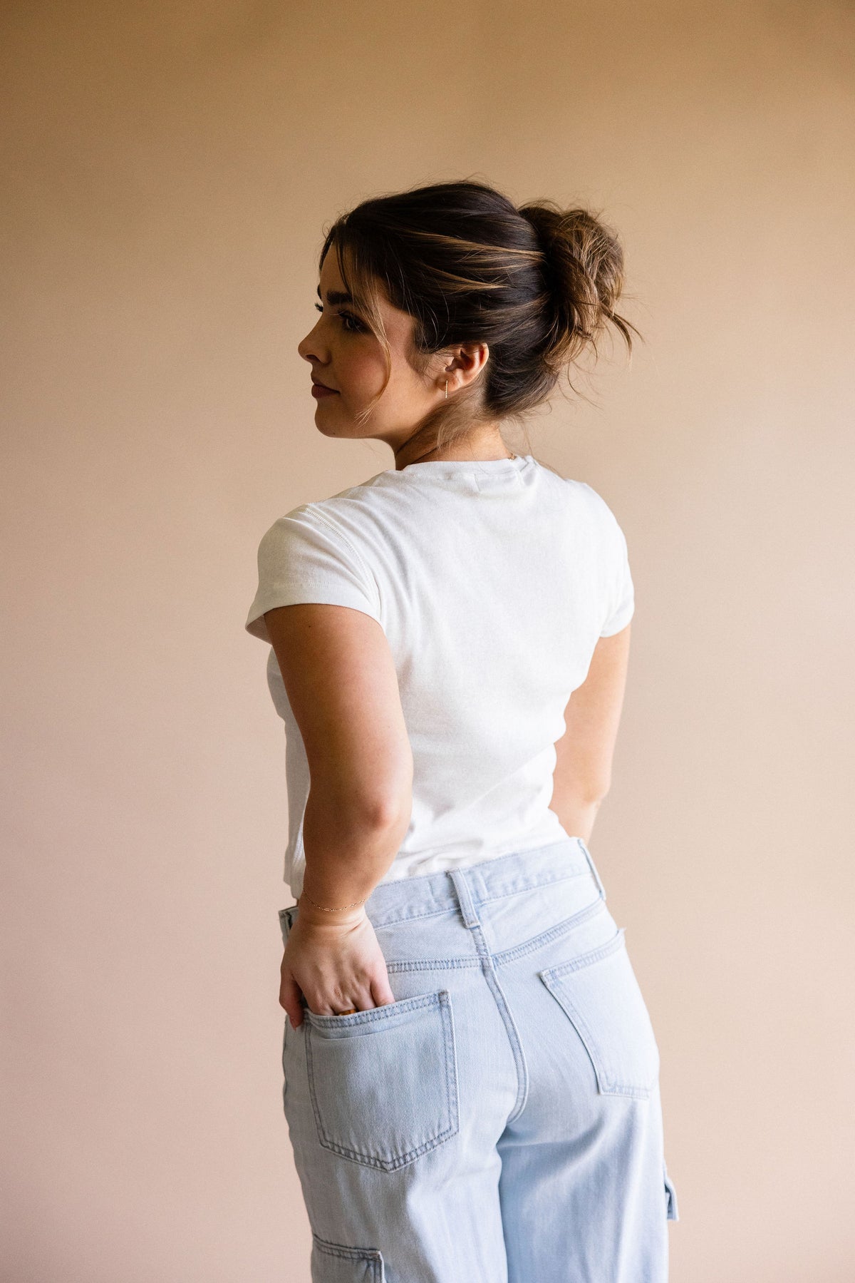 Solid White Baby Tee