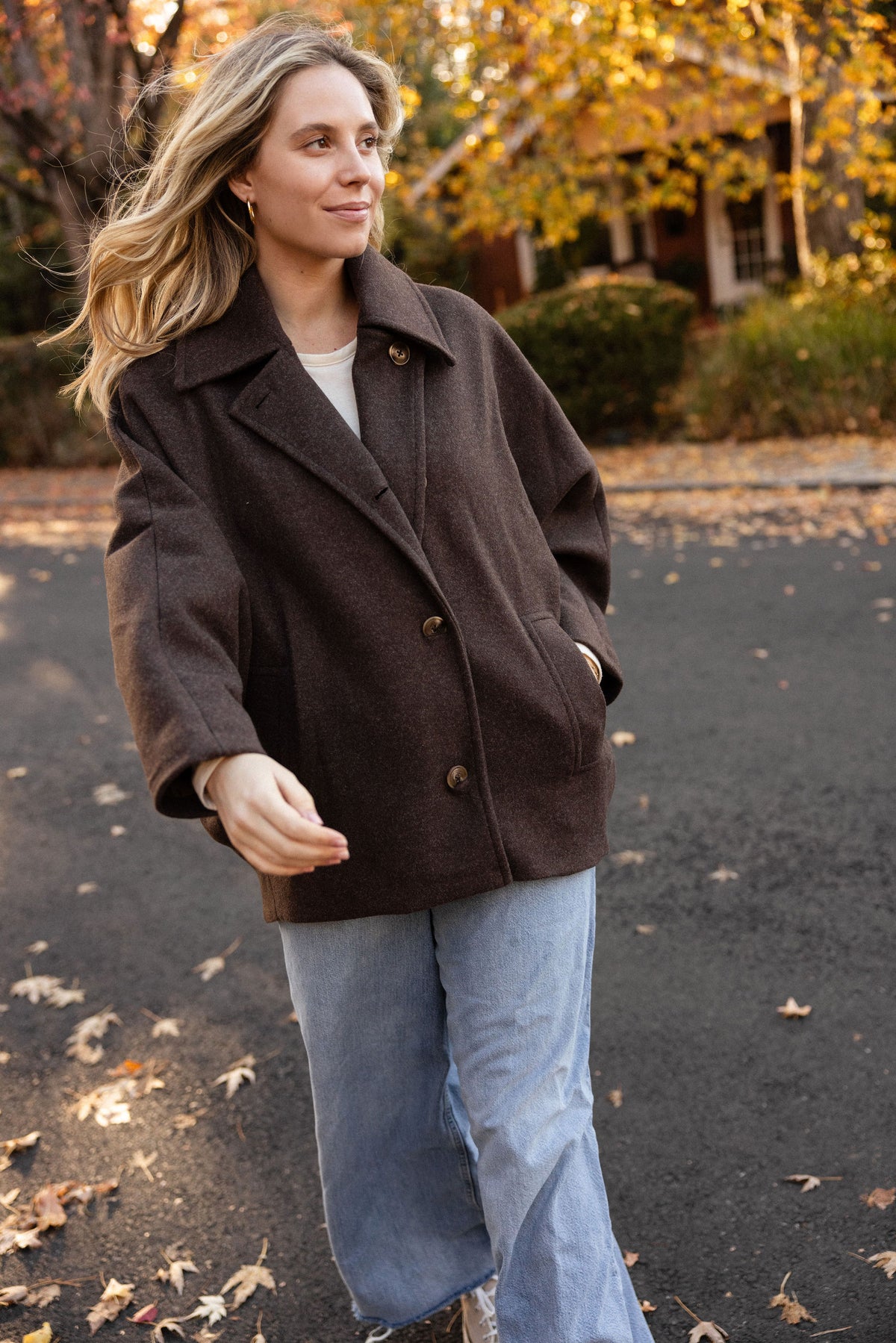 Brown Oversized Dad Jacket