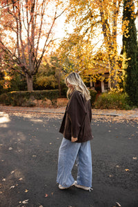 Brown Oversized Dad Jacket