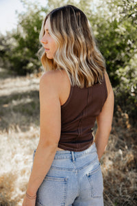 Racerback Tank Cocoa