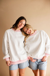 Pink Preppy Crewneck