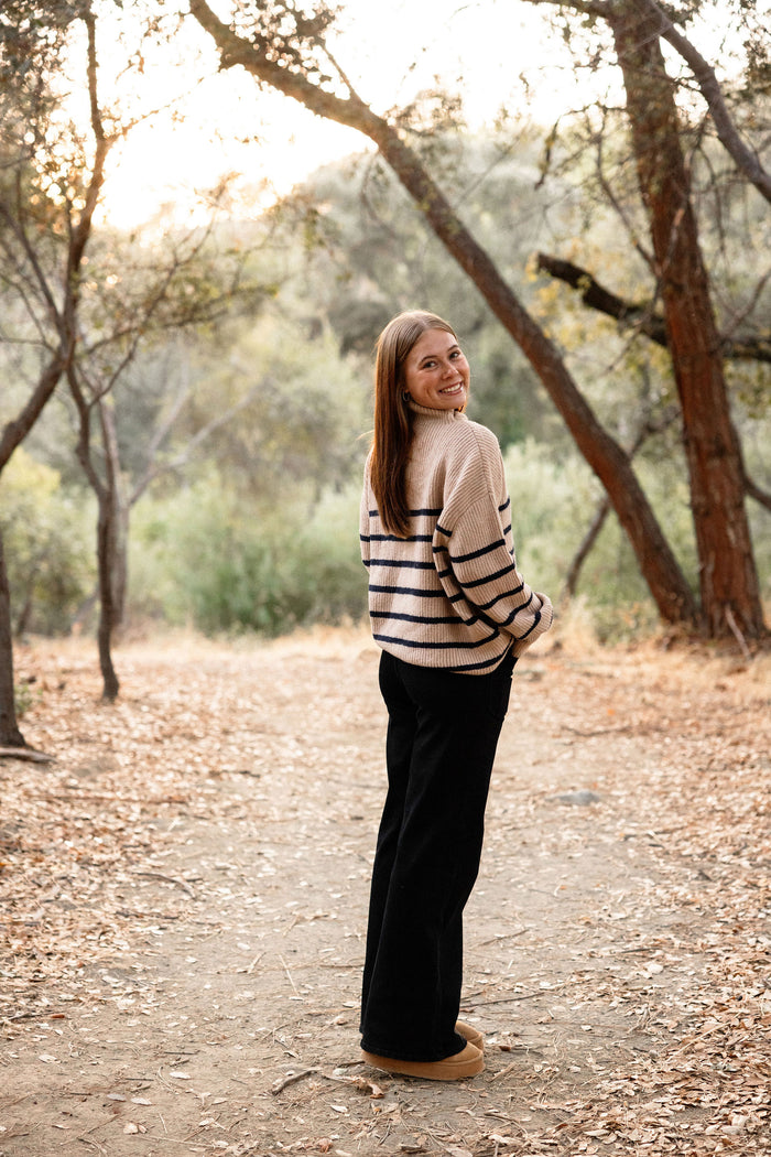 Mocha Striped Sweater