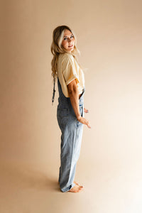 Light Wash Denim Overalls